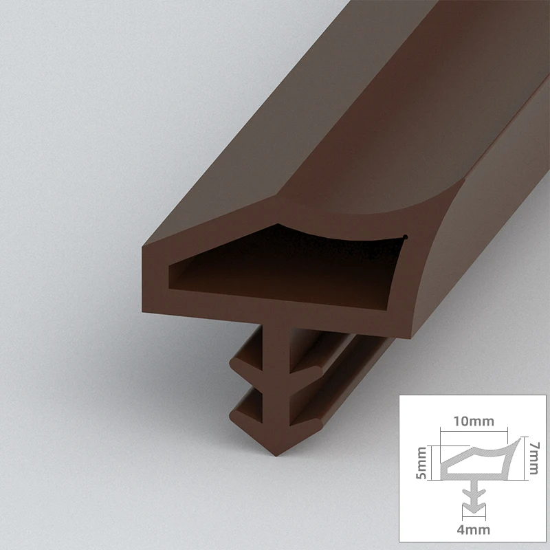 Bande Autocollante De 5 Mètres Pour Sceller Les Fenêtres Et Les Portes, Bande De Brosse, Isolation Phonique Pour Fenêtres De Maison, Bande Coupe- Vent, Ruban D'étanchéité De Joint-gris, 7 X 6 Mm