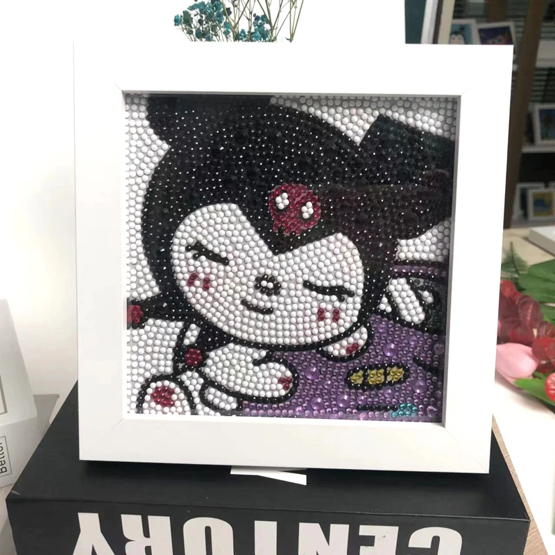 Hello Kitty Kuromi Kits De Pintura Diamante, Anime Girl, Desenhos Animados  5D, DIY, Diamante Redondo Completo, Mosaico, Decoração de Casa - AliExpress