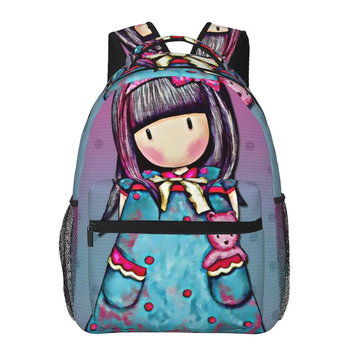 

Художественный мультяшный, рюкзак Gorjuss для девочек и мальчиков, дорожные рюкзаки для подростков, школьная сумка