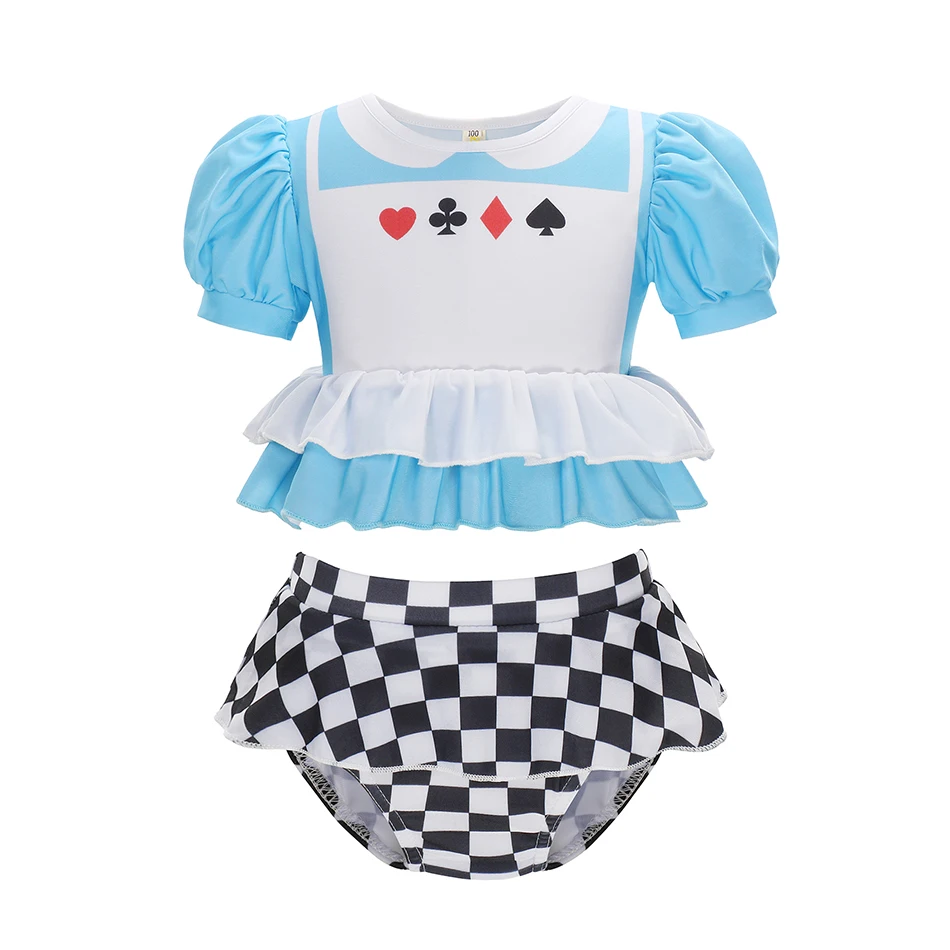 Disney-traje de baño de La Sirenita Ariel para niña, conjunto de 2 ...