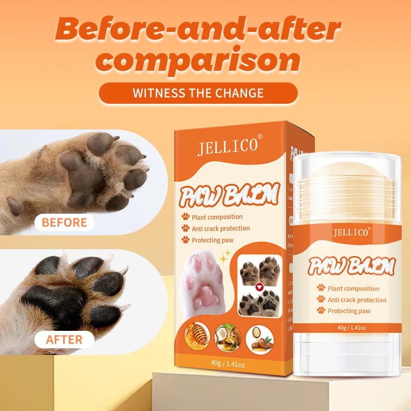 All-Season Pet Paw Care, 40g Coconut Scented Moisturizer for Cats, Dogs & Reptiles-Convenient, Easy-to-Apply Formula.