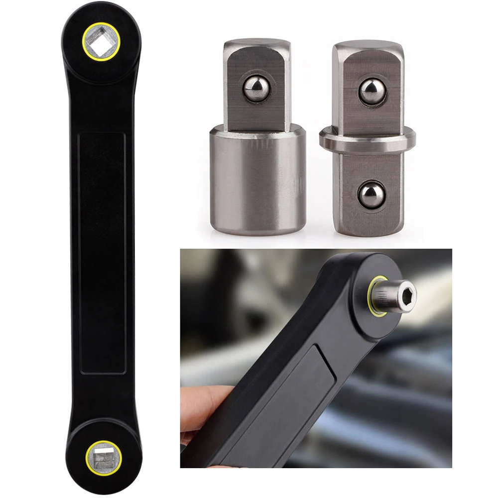 3/8" Extension Wrench Automotive DIY Tool Wrench Ratchet 1/4"Adapter Universal