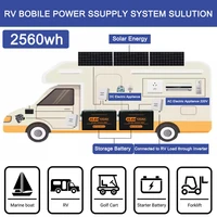 Batterie au Lithium LiFePO4 12V 24V 48v 100ah 200ah 280ah 400ah, 100a BMS 6000 + cyclique pour onduleur solaire RV, sans taxe 5