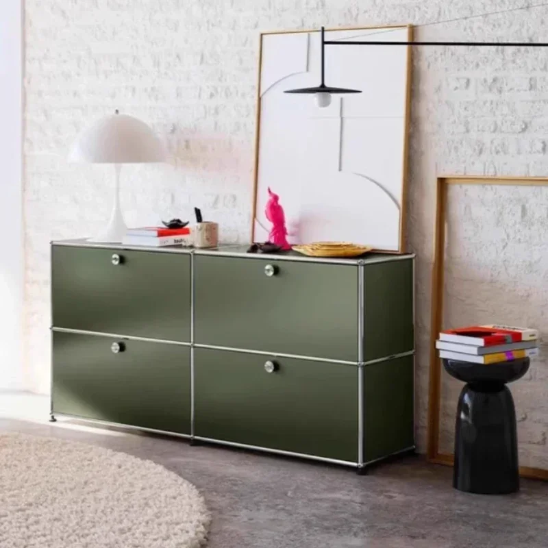 ตู้เก็บของ ตู้ครัว ตู้เก็บของสไตล์โมเดิร์นเรียบง่าย สีเขียวมะกอก ตู้เก็บของสแตนเลส ตู้เก็บของ ตู้ลิ้นชัก ตู้เก็บของห้องนั่งเล่น 1