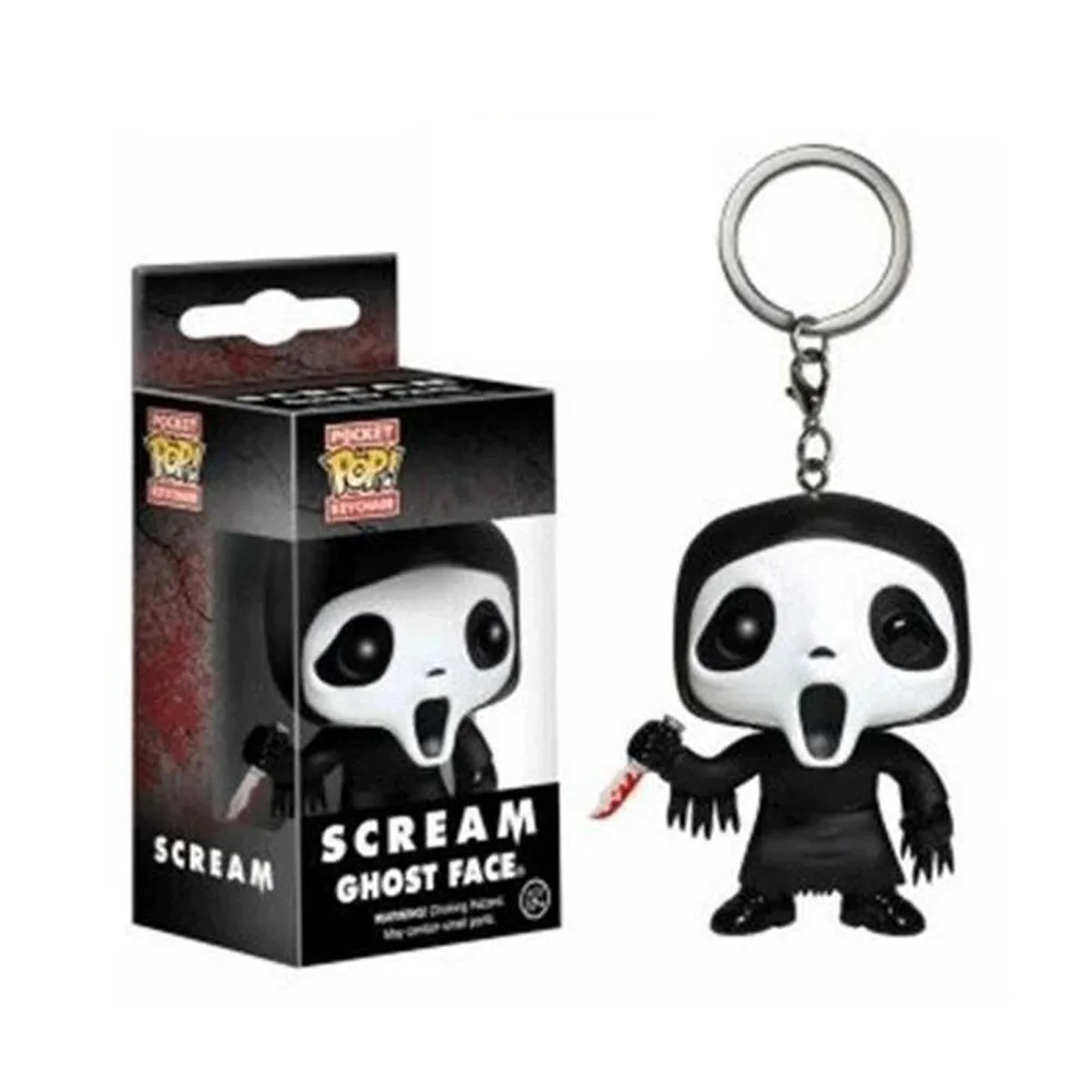 thumbnail image 1 of Llavero Funko Pop Chucky Jason Freddy Sam Scream Ghost Pop Pocket Películas de terror Llaveros Figuras de acción de vinilo Juguetes Muñecas Regalo, 1 of 5