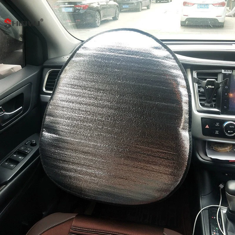 Practical Car Sun Shade Visor Thick Protection Foldable Anti-uv Sunscreen Cover Car Steering Wheel Anti Scalding Covers car sunshade windshield sunshade windshield sun shade