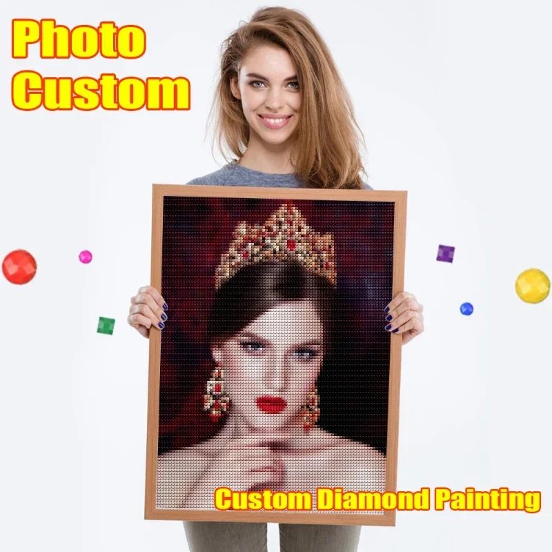Diamond Painting Photo Diamond Painting 5D DIY Picture of Rhinestones Full Square Diamond Mosaic Cross Stitch Home Wedding Decoration