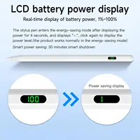 Universal Stylus Pen With LED Digital Power Display For iPad Samsung Huawei Xiaomi Tablet Pen For Android IOS Windows Touch Pen 3