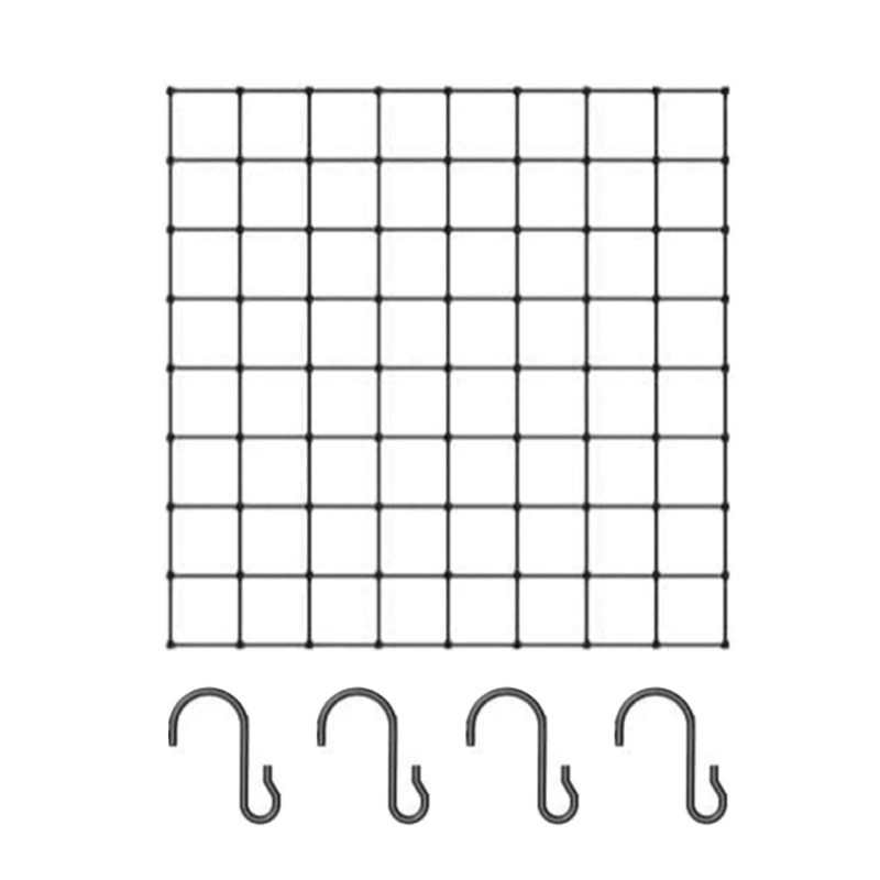 Grow Tent Plant Net Scrog Net 80x80cm Hydroponic Support Plant Growth Net, Elastic for Gardening Garden
