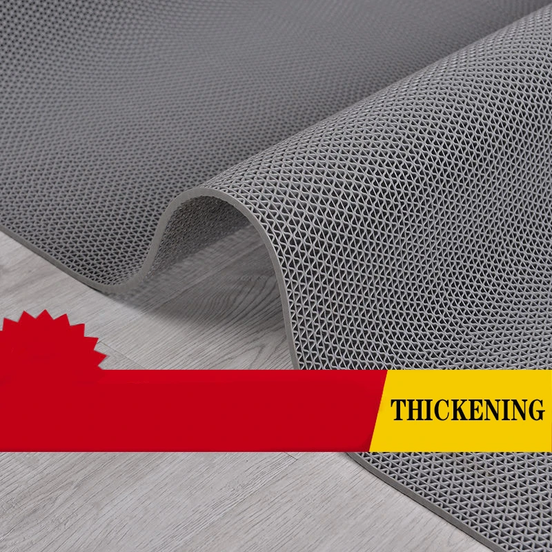 Thickened Bathroom Kitchen Non Slip Mat Hollow Out Plastic Foot Mat Door Mat Commercially Durable Hall Corridor Door Toilet Mat 4