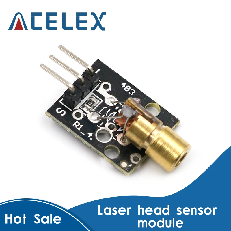 10PCS Laser sensor Module 650nm 6mm 5V 5mW Red Laser Dot Diode Copper Head 