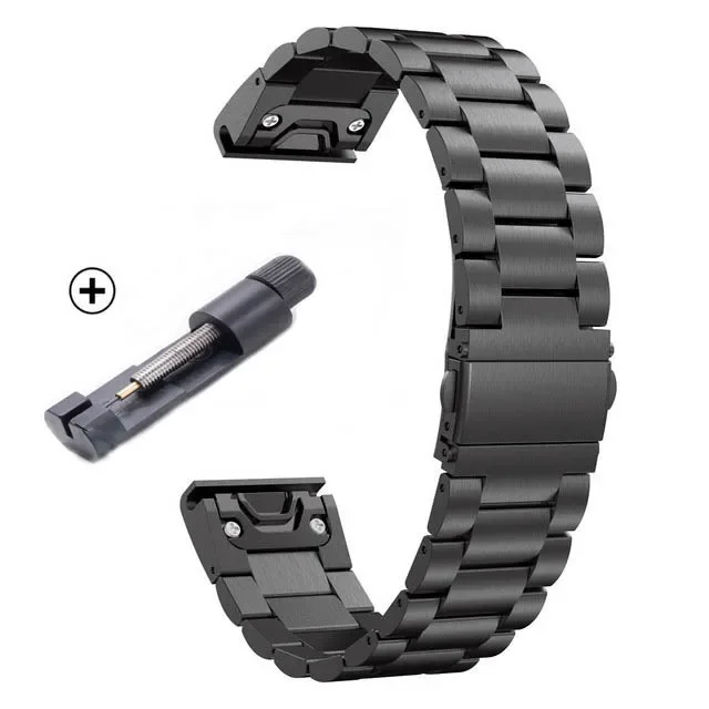 Premium Stainless Steel Metal Watchband Strap - Elegant and Durable Design