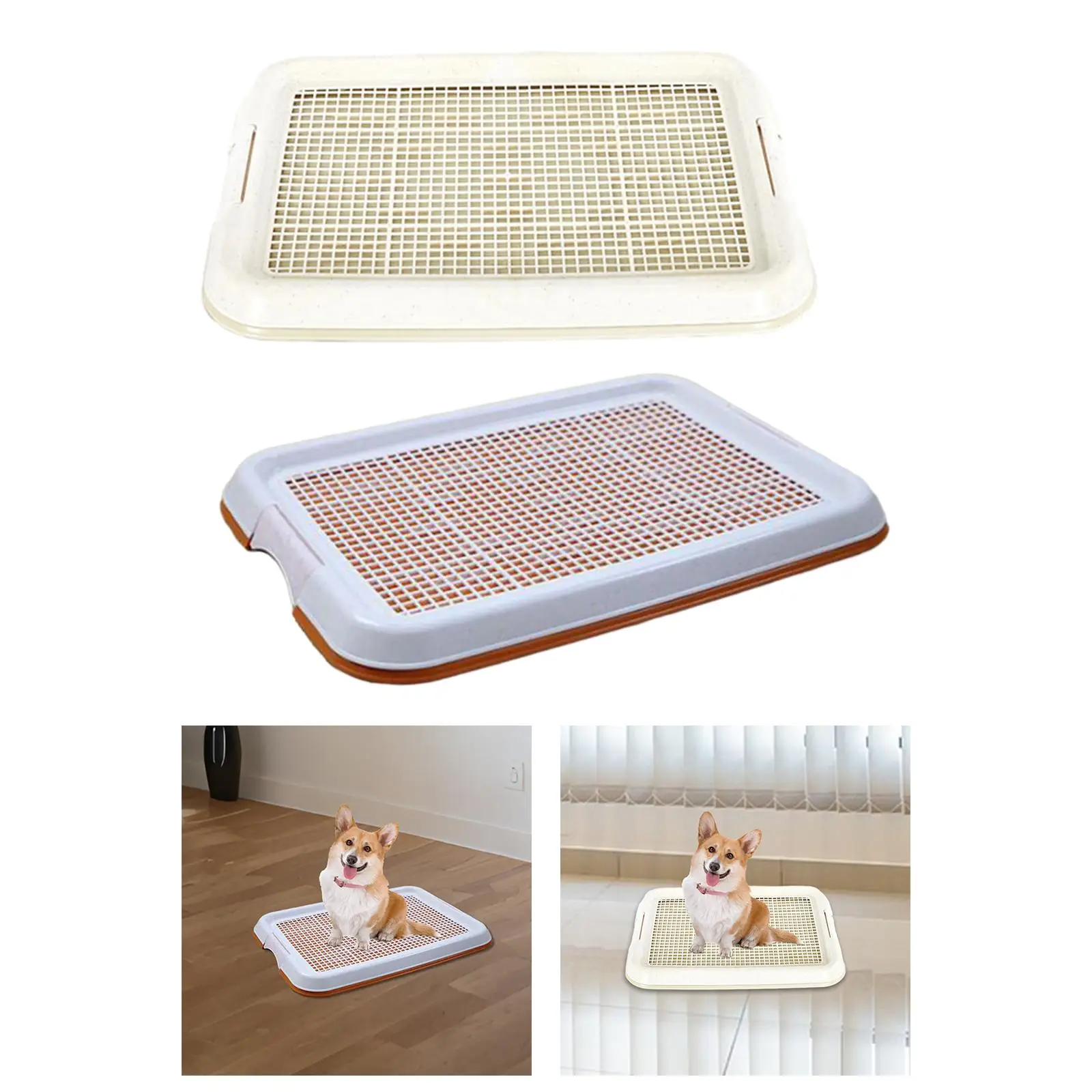 Dog Toilet Potty Toilet Training Tray Removable Easy to Clean Puppy Pee Pad Holder Mesh for Small Dogs