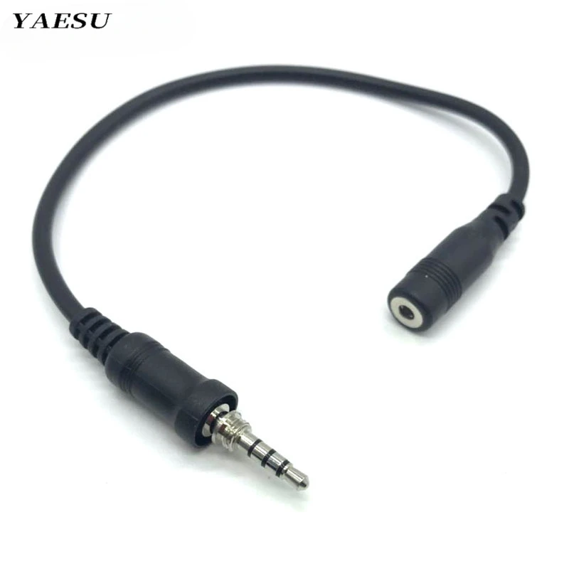 

YAESU 3.5mm Female Plug Connector Audio Transfer Cable for Vertex VX-7R VX-6R VX-177 VX-170 Twoo Way Radio Headset Earphone