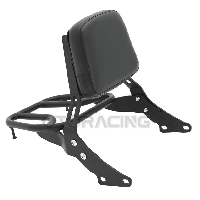 Motorcycle Rear Passenger Backrest Sissy Bar w/Luggage Rack For Triumph Bonneville T100 T120
