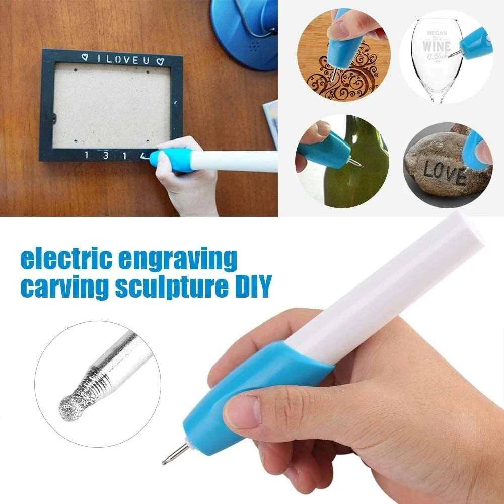 Hot Sale Portable DIY Mini Electric Engraving Pen Carve Tool for Jewelry Plastic Metal Wood Glass Engraving Pen Graver Hand Tool wood pellet maker