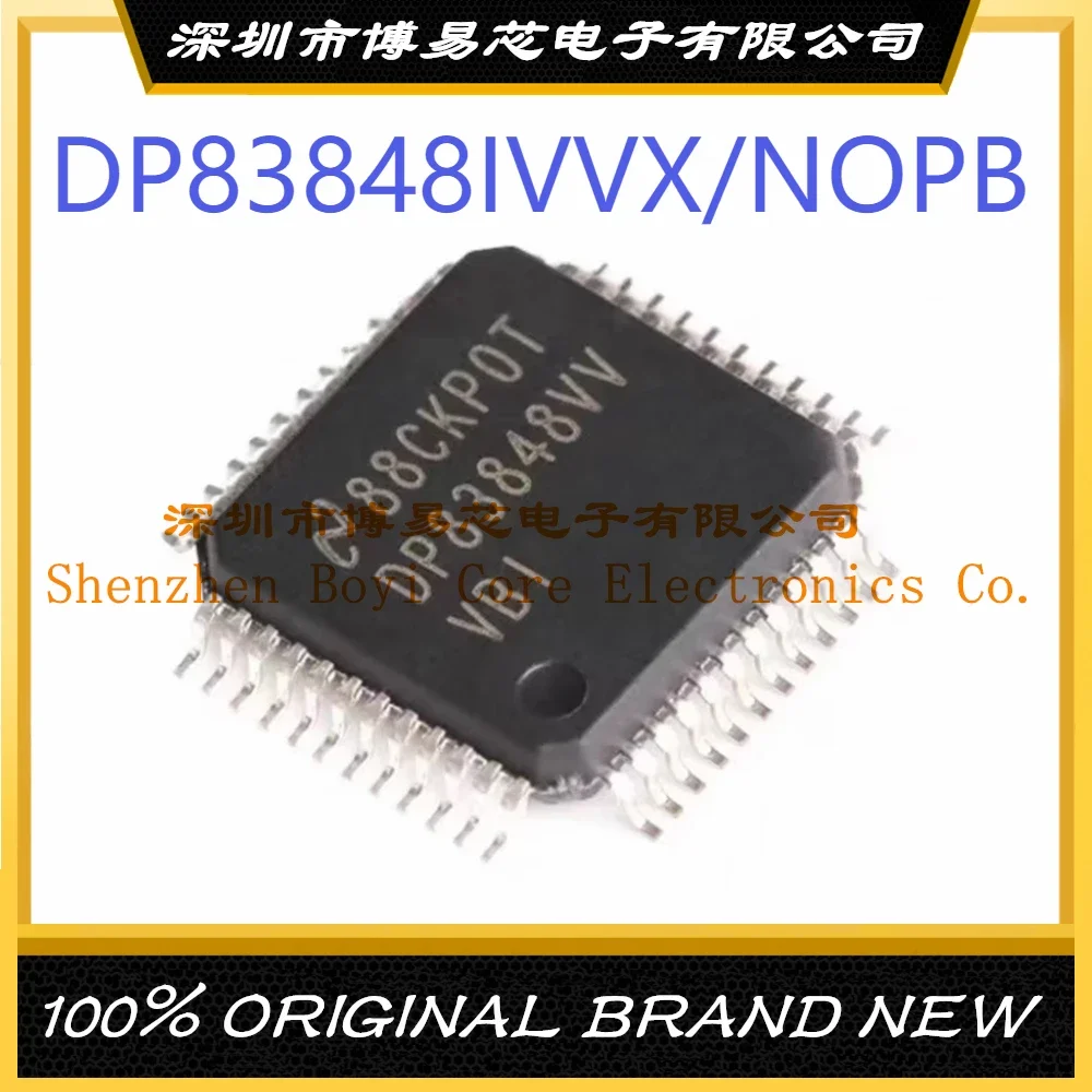 DP83848IVVX/NOPB package LQFP-48 new original genuine Ethernet ic chip 2pcs new electronic components lm5122qmh nopb switching controller chip htssop 20 lm5122qmh