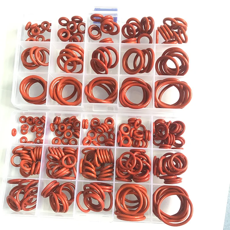 Silicone 100250Pcs O Rings Red Silicone VMQ Seal Sealing ORings
