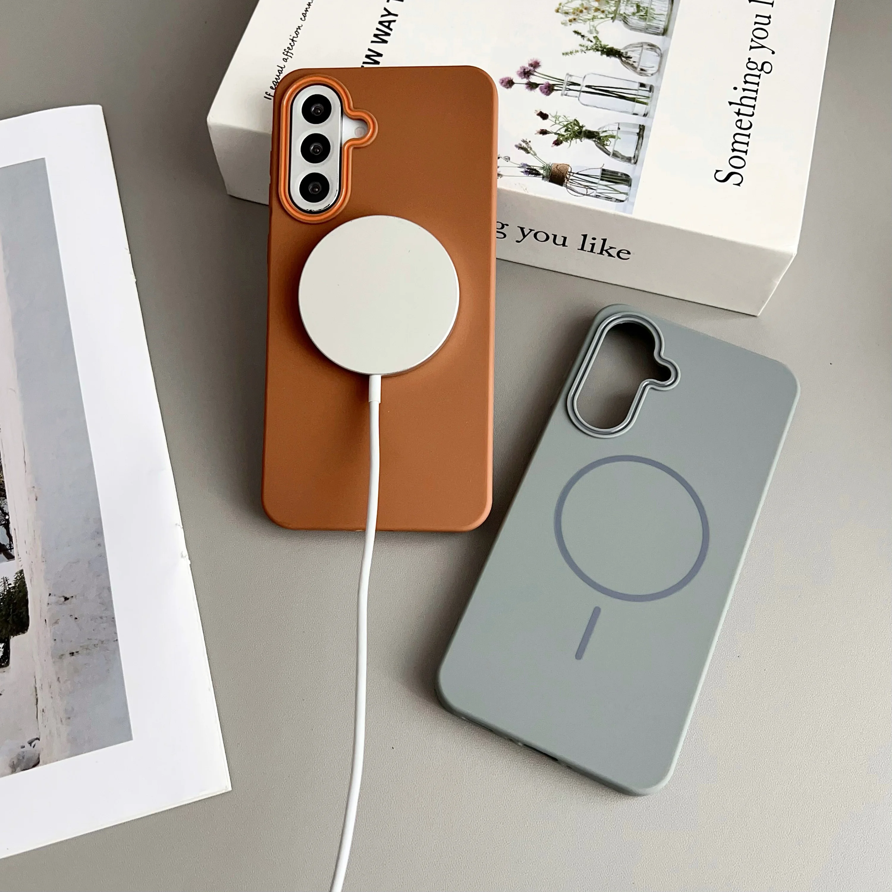 Matte Skin Magnetic Protective Phone Case