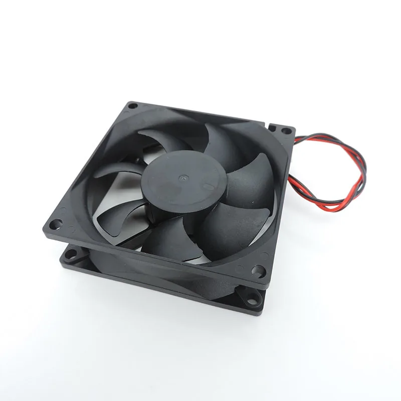 2pin dc 80mm 80X80X25MM Cooling Fan 8cm 5V/12V/24V DC Brushless Cooling Cooler Fan 8025 Sleeve oil Bearing DC12v DC 5v cooling fan gaming cooling fan industrial cooling fan 3d printer fan