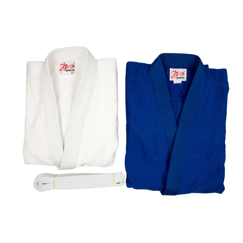 Judogi Kimono Ju Jitsu Bianco - 100% Cotone, Professionale, Per Judo E Arti Marziali, Taglia 120 Cm - Foto 4