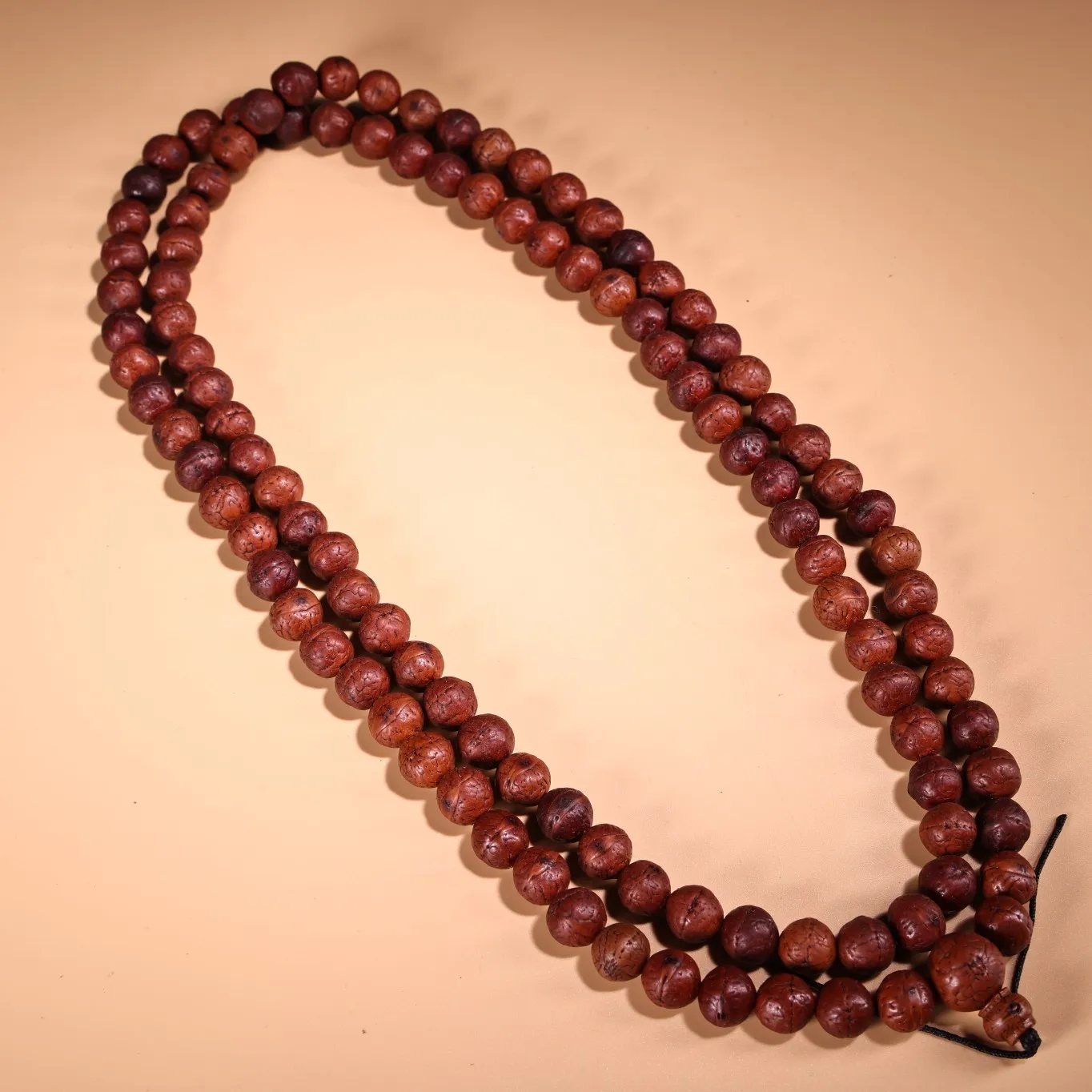 

28"Tibetan Temple Collection Old Phoenix Eye Bodhi Pearl 108 Buddha Beads Necklaces Pendant Amulet Town house Exorcism