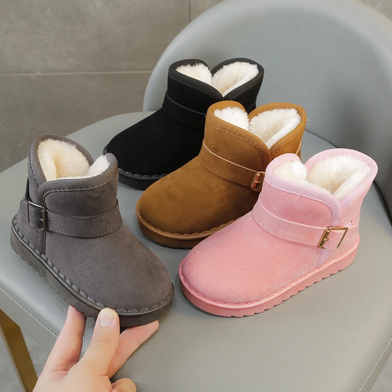Cotton Thermal Boots for Kids Non Slip Winter Snow Boots