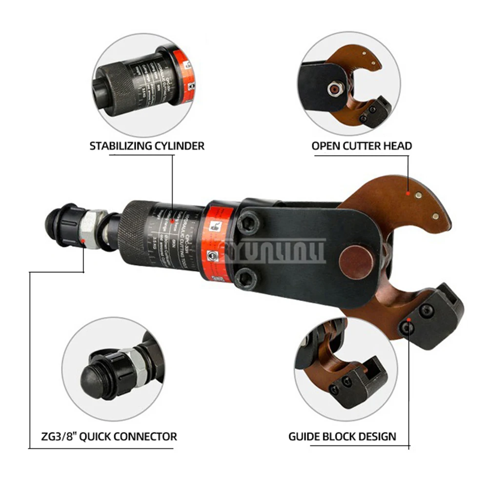 30mm 유압 케이블 커터 분할형 유압 케이블 절단 도구 구리 알루미늄 유압 케이블 플라이어 CPC-30H