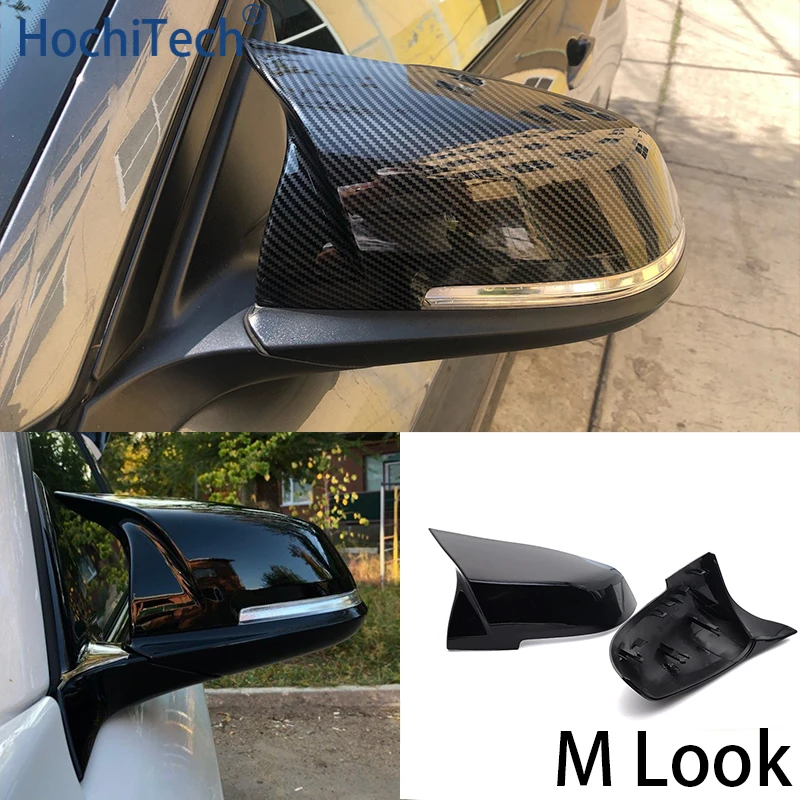 

2 pieces Rearview Mirror Cover Cap Carbon Black for BMW Series 1 2 3 4 X M 220i 328i 420i F20 F21 F22 F23 F30 F32 F33 F36 X1