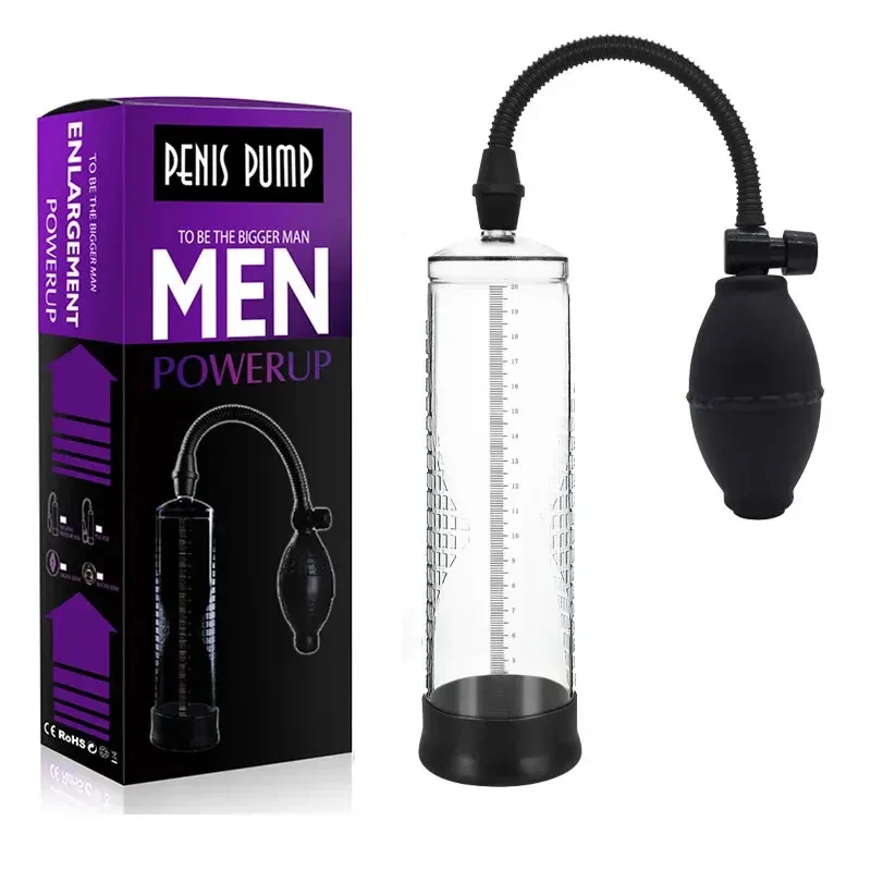 Effective Penis Pump Enlargement Vacuum Dick Extender Men Sex Toy Powerful Vacuum Pump Increase Length Enlarger Adult Product