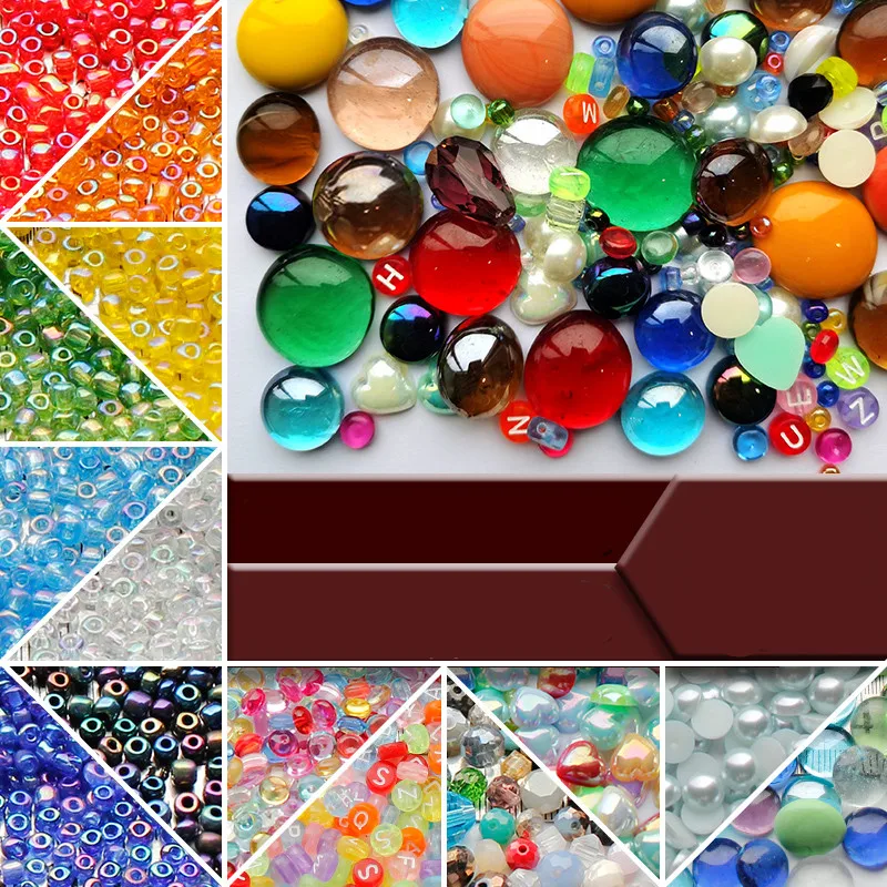 100g Colorful Mixed Round Mosaic Tiles Stones For Crafts Transparent Glass  Gems Beads For Puzzle Art Jewelry Making Supplies - Mosaic Making -  AliExpress