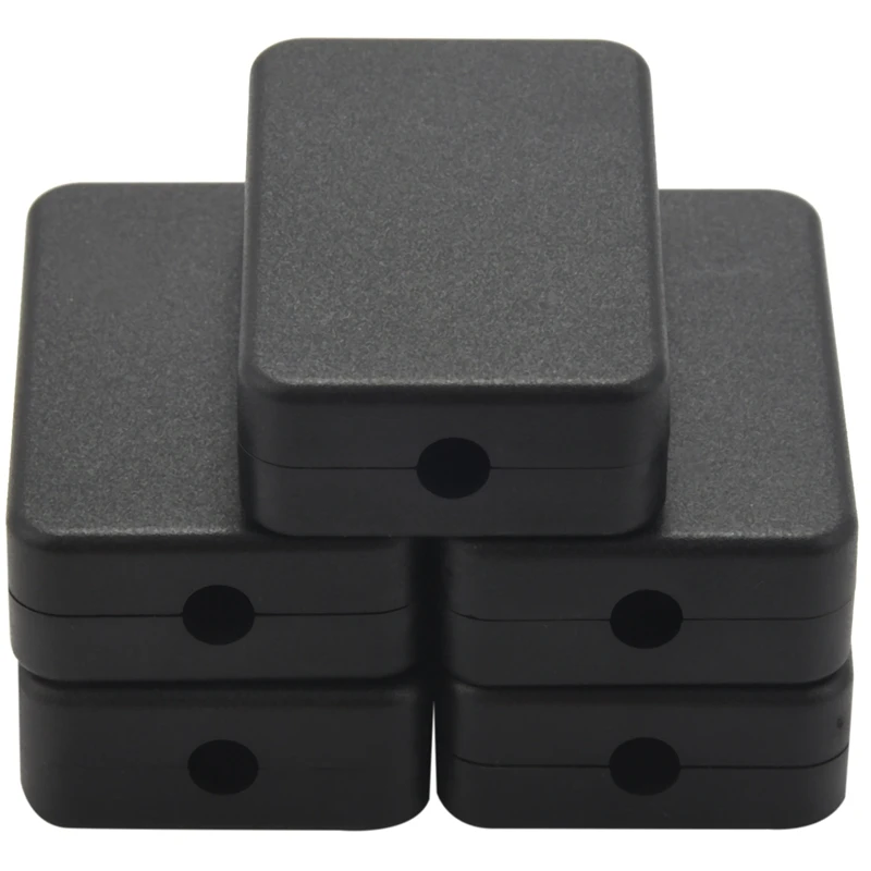 5pcs Electric Plastic Black Waterproof Case Project Junction Box 55x35x15 mm AP 