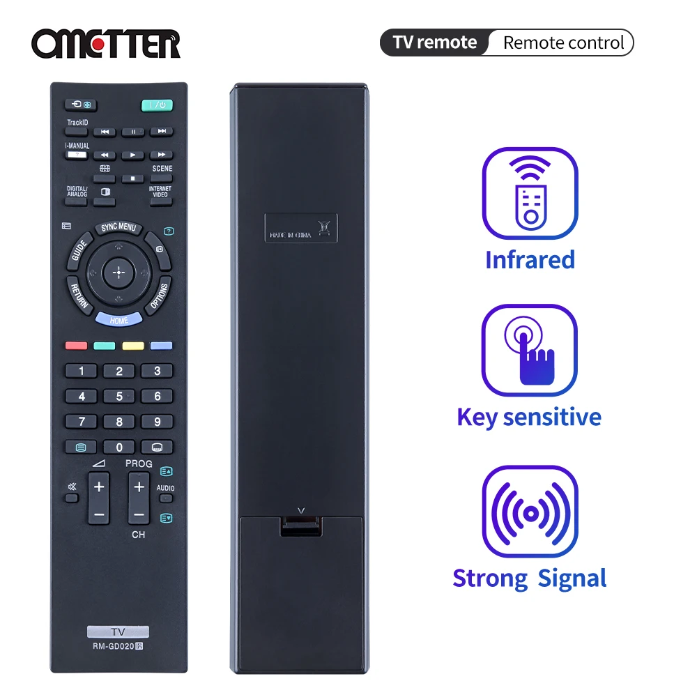 RMGD020FitforSonyTVRemoteControlKDL22CX520KDL55EX720KDL