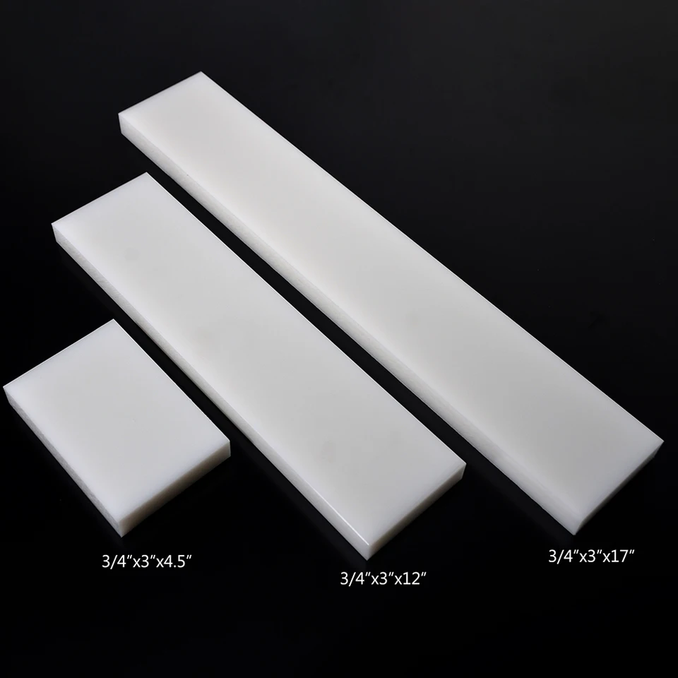 HDPE Bar White HDPE Rectangular Bars - 1/8 X 1-1/2 X 48 Inch (8 Pieces ...