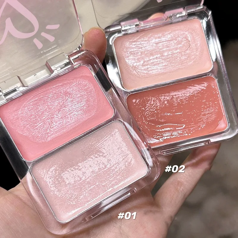 Water Light Peach Cream Blush Milk Pink Cream Natural Cheek Tint Brighten Waterproof Face Contouring Orange Blush Palette Makeup facial blusher blush cream cream blusher