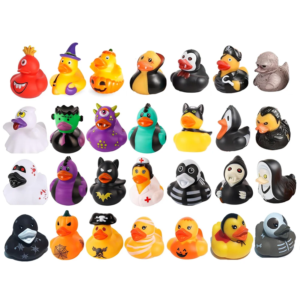 Halloween Rubber Ducks Halloween Ducks Rubber Duckies Novelty Party Favors Decorations for Jeeps Duck Toys 12 Pcs