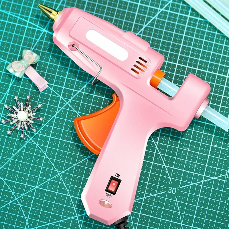 100W Hot Melt Glue Gun Electric Hot Silicone Gun With Transparent Glue Stick 7x100mm Power Tool Repair Tool Home Gift Cordless