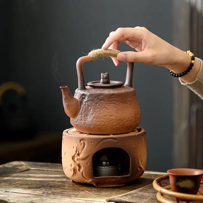 

High-temperature Resistant Teapot Tea Boiler Coarse Ceramic Teapot Tea Making Outdoor Kungfu Tea Set
