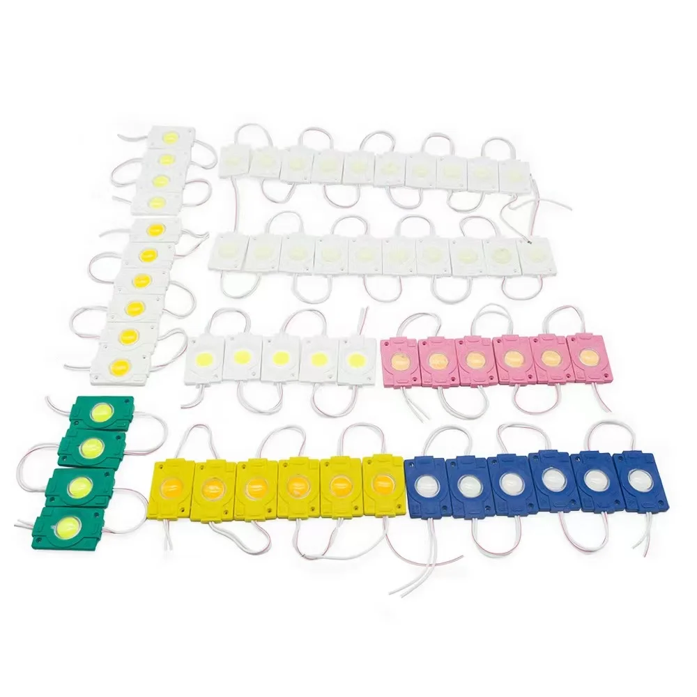 트럭용 COB LED 모듈, IP67 방수 라운드 칩, 2.5W 사출 성형, 콜드 웜 화이트, DC 12V, 24V, 로트당 20 개