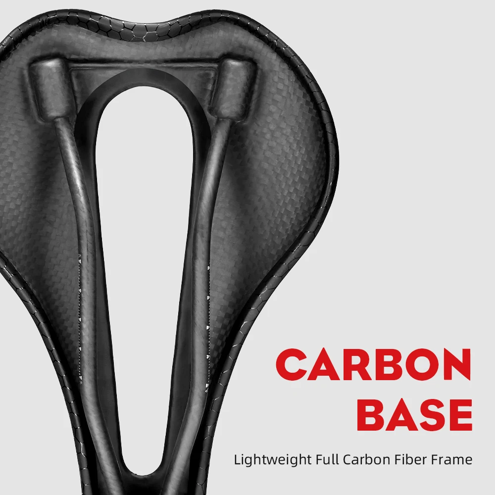 ジョーボーン-超軽量フルカーボンバイクサドル レザーシートクッション マウンテンバイク ロードバイク サイクリングパーツ 5D  6D  7D  143mm  150mm  155mm Jawbone-超軽量のフルカーボンバイクサドル,革製シートクッション