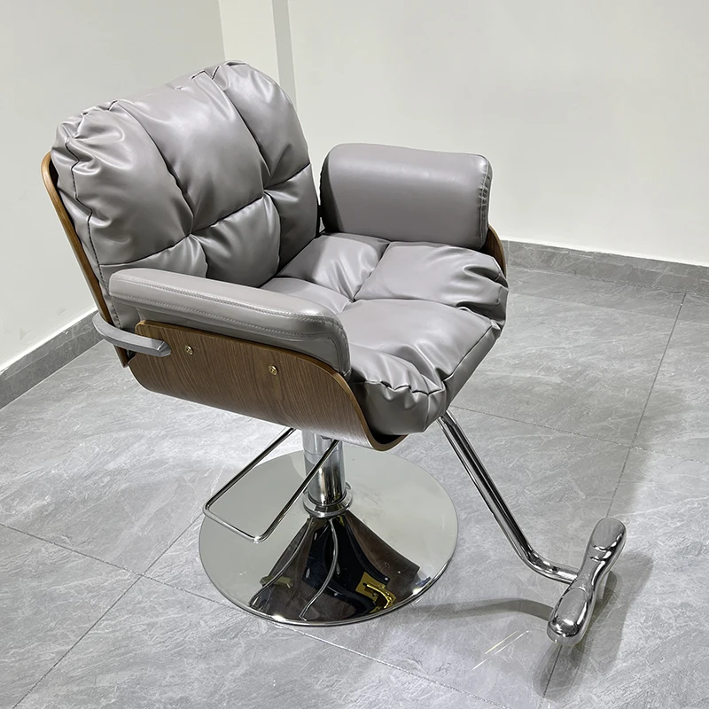 Hair Stylist Barber Chair Salon Swivel Simple Modern Barber Chairs Beauty Adjustable Coiffeuse Barbershop Furniture HD50LF
