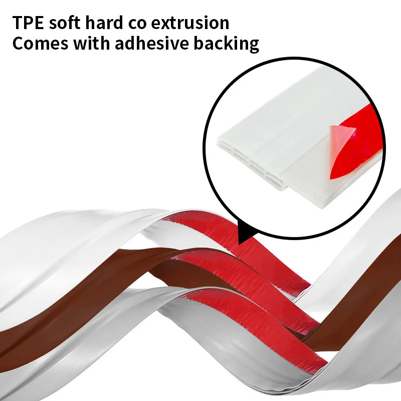 Silicone Door Draught Excluder 100cm Bottom Sealing Strip Tape Weatherstrip Waterproof Wind Proof Sound Insulation door seal strip sealing strip tape waterproof tape sealing tape sealing strip rubber seal strip rubber door weatherstripping door weatherstripping door draft stopper silicone seal strip