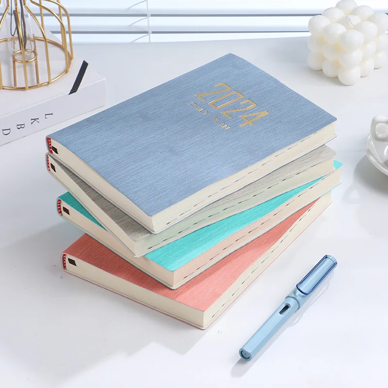 

2024 English Calendar Book a5 Daily Plan Notebook 365 Day Time Management Calendar Book time management planner agenda 2024