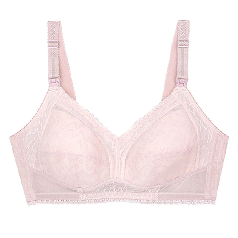 Nursing Underwear Gathers Anti-sagging Maternity Bra Comfortable Breastfeeding Sexy Bra Large Size Lace Nursing Bra Cup EFG 6