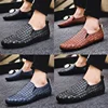 Men's Casual Leather Shoes Spring/Autumn Ventilate Men Loafers Shoes Driving Man Shoe 6