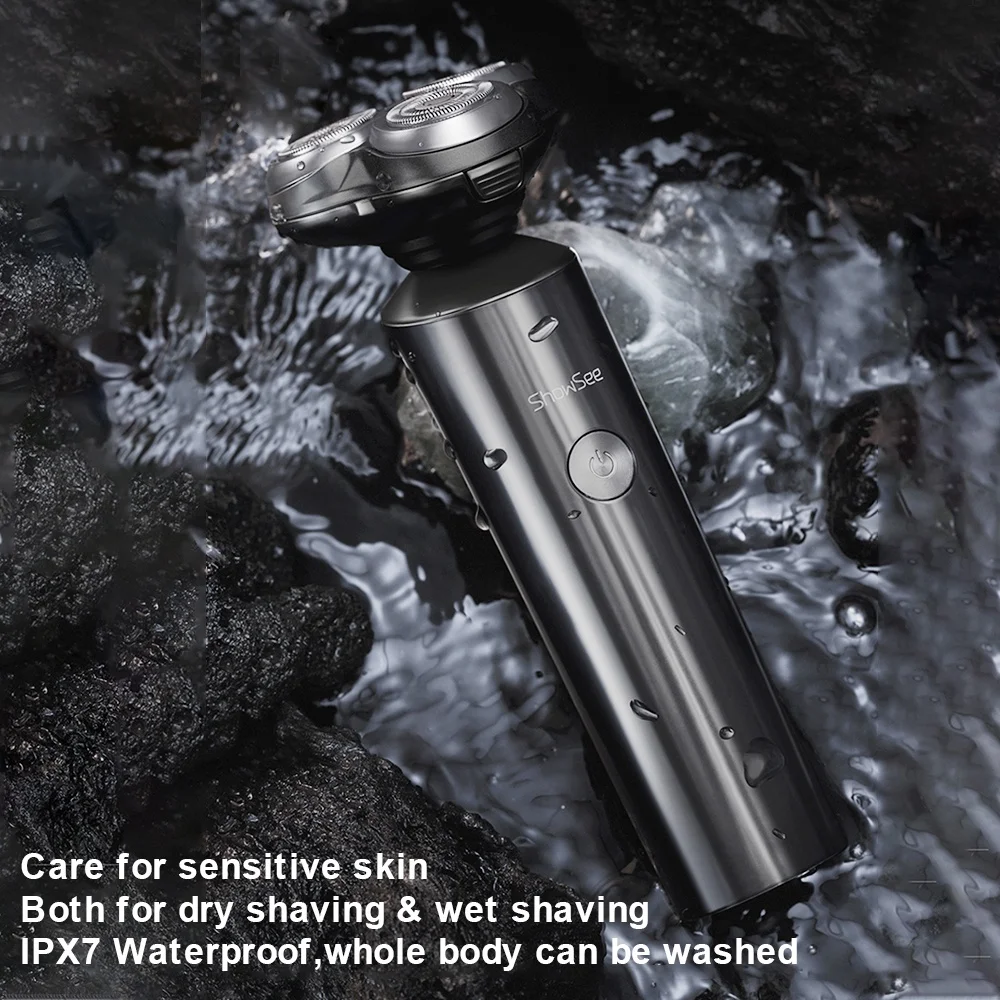 ShowSee Electric Shaver for Men Auto Beard Shaving Machine for Men Beard Trimmer Razor IPX7 360° 3D Floating Cutter Head 4
