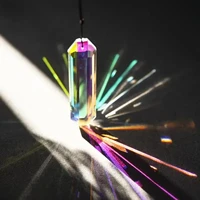 2 pcs sun catcher window prism pendant, Crystal rainbow manufacturing garden hanging ornament, home, garden art decoration 4