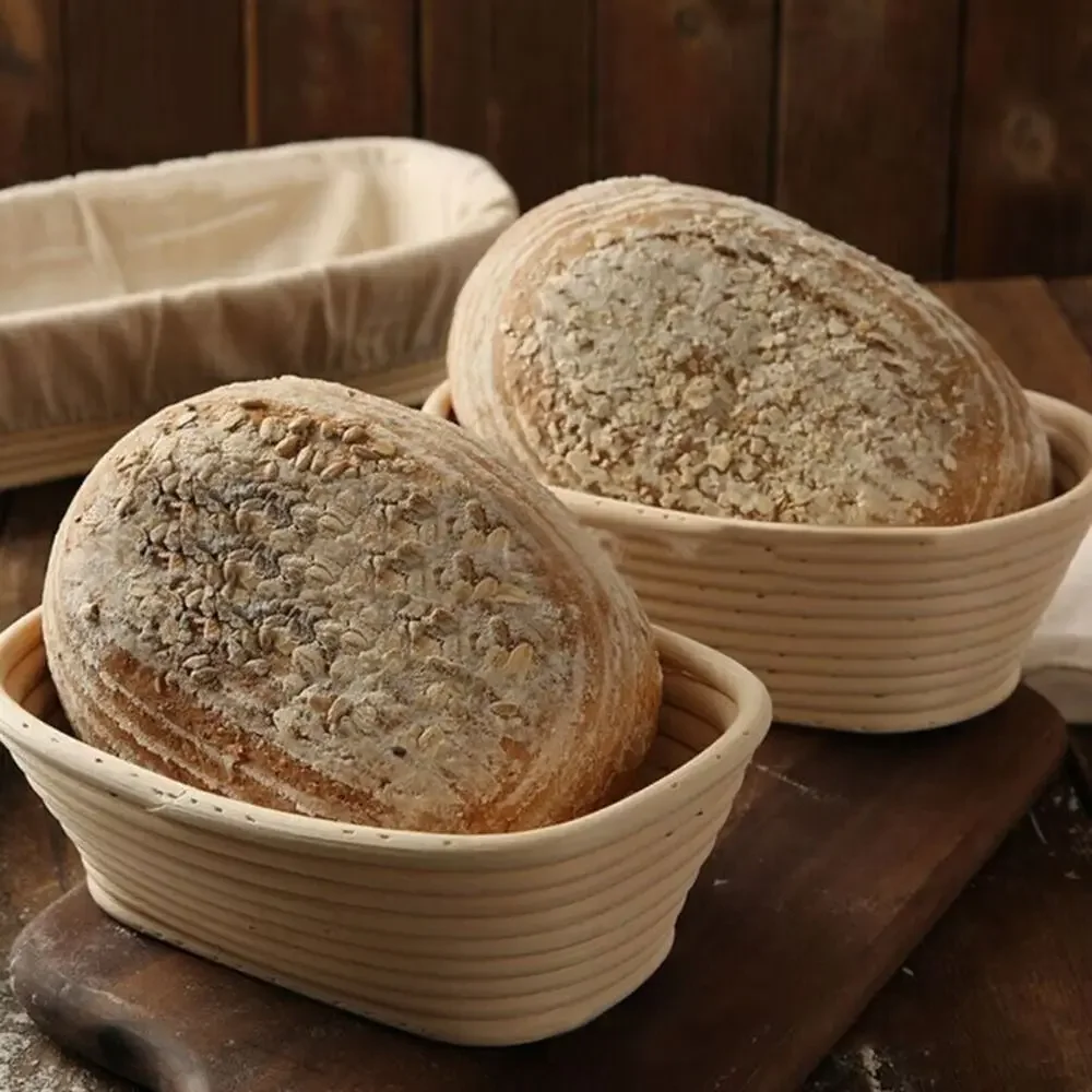 Bread Proofing Proving Wicker Rattan Basket Bread Fermentation Liner Baskets Dough Rising Long Banneton Brotform Baking Supplies 6
