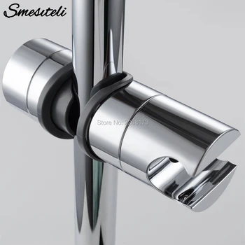 Bathroom Accessories Universal 18~25mm ABS Plastic Shower Slide Rail Bar Holder Adjustable Clamp Holder Bracket Replacement 1