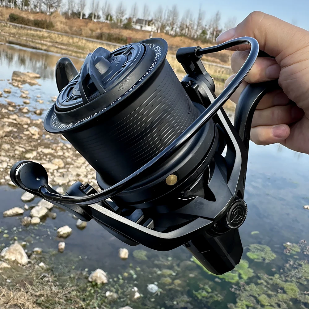 High Speed 4.8:1 Gear Ratio Fishing Reel Soft Touch Metal Handle Max Drag 20kg 14000/12000/10000/9000/8000 Optional Spinning Reel Spinning Fishing Reels Fishing Reels